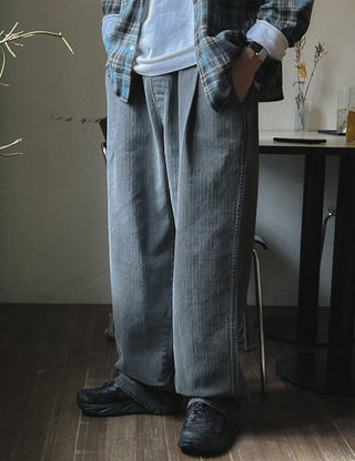 Wear Pigment Cotton Elastic Waist Pants (3 colors)
