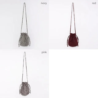 Leopard print shoulder bag