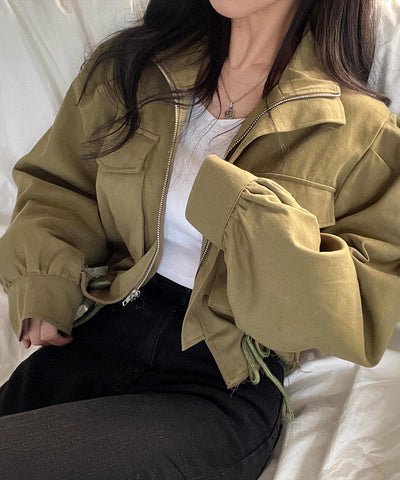 Retro crop jacket