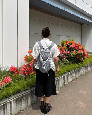 (UNISEX) Snap Bermuda Easy Pants