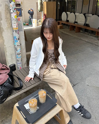 Checkered camisole set