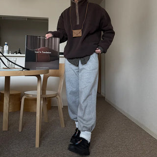 Basic fleece half-zip-up