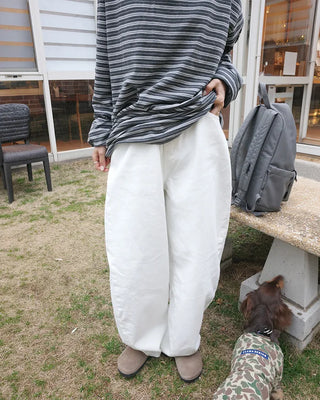 Striped long-sleeved T-shirt