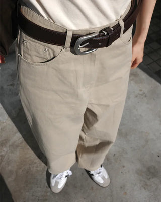 Basic Cotton Wide Pants