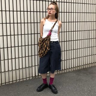 Bermuda denim pants
