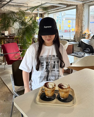 Photo print oversized T-shirt