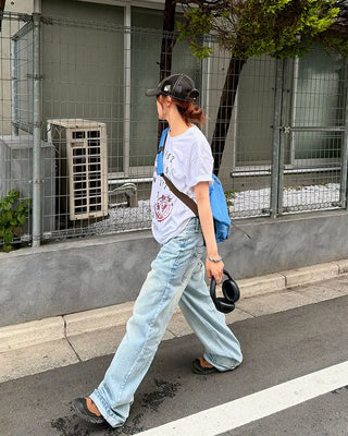 Stamp print T-shirt
