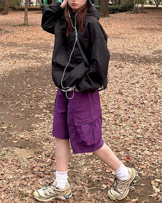 Hooded windbreaker