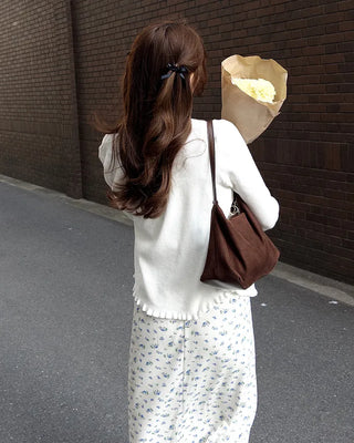 Flower Waist String Long Skirt