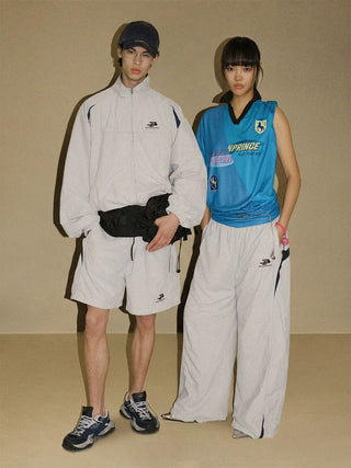 [MASONPRINCE] Structured Track Jacket & Pants Set