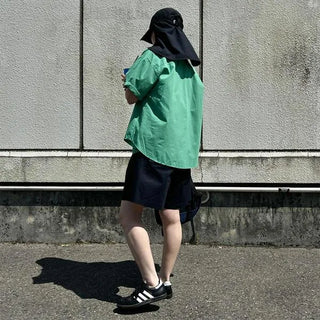 Roll-up half-sleeve shirt