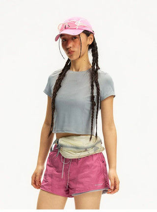 [Monterest] Quick-Dry Slim Fit Cropped Sports Tee