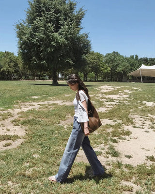 Striped short-sleeved shirt