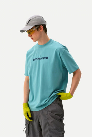 [Monterest] Quick-Dry Antibacterial Logo Crewneck Tee