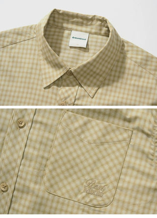 [Monterest] Relaxed Fit Check Pocket Shirt