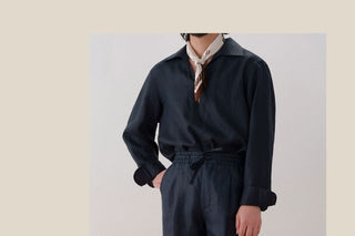 [CULTUM] Linen-blend Srawstring Shorts