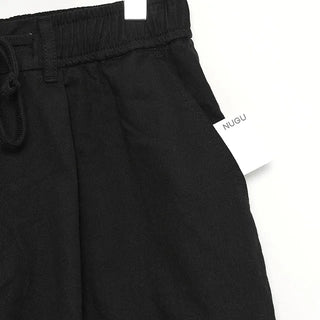 cotton balloon pants (black)