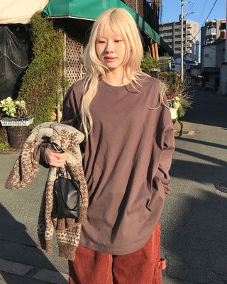 Basic long-sleeve T-shirt