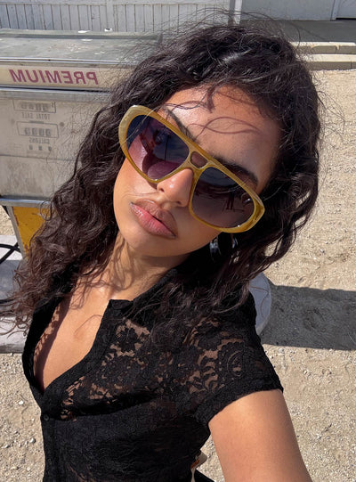 Irwin Sunglasses Mustard  Grey