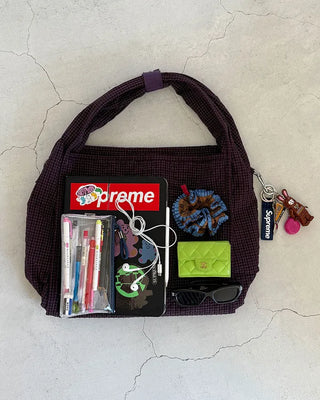 2-Way Ripple Check One-Shoulder Bag