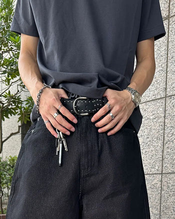 Double studded belt