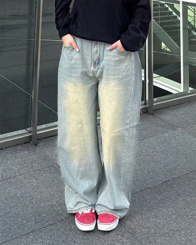 (Unisex) Fade Denim Pants