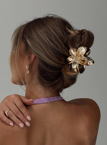 Summer Afternoons Hair Clip Gold