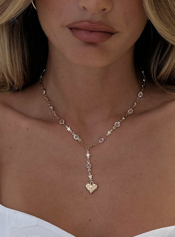 Daniele Y Necklace Gold
