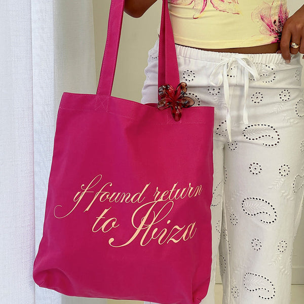 Return To Ibiza Tote Bag Pink
