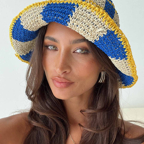 Count Me In Crochet Bucket Hat Multi