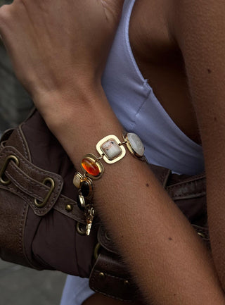 Show Off Gemstone Bracelet Gold