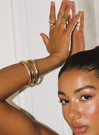 Dapperton Bangle Set Gold