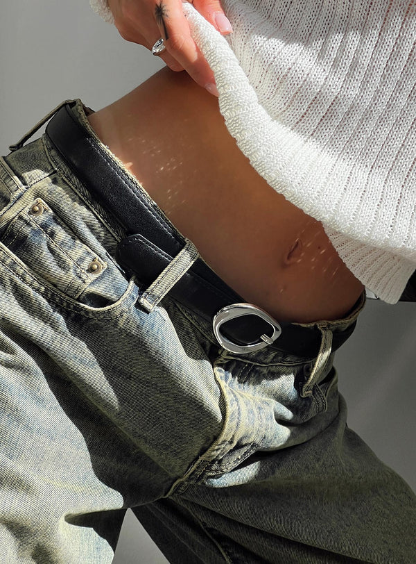 Atreides Belt Black  Silver