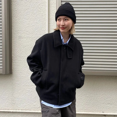 Basic color knit hat