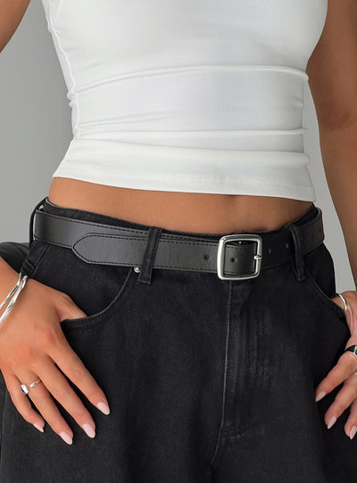 Chapman Belt Black  Silver