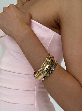 Blame Game Bracelet Set Gold