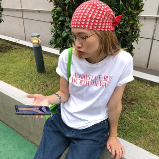 Lettering Point Short-Sleeve T-Shirt