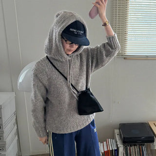 Alpaca wool parka knit