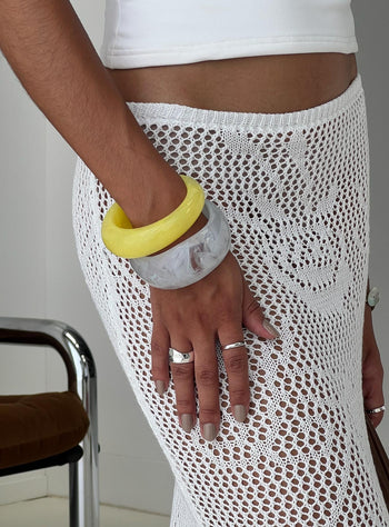 Dance All Night Resin Cuff Pack Yellow  Blue