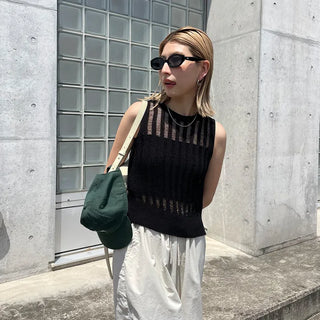 Ribbed camisole with built-in cups