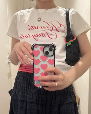Lettering Slim Fit Short Sleeve T-Shirt