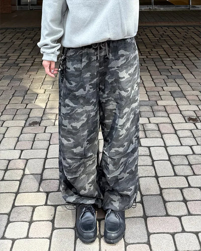 (Unisex) Camouflage Drawstring Pants