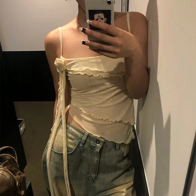Rose Frill Camisole