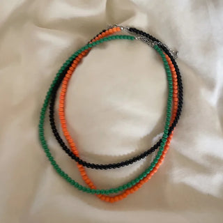 Pointed bead necklace