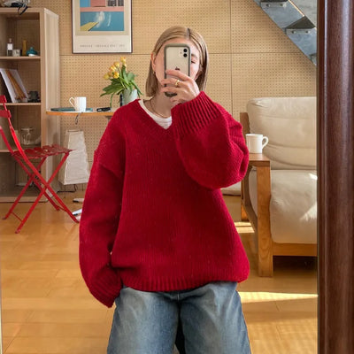 Daily V-neck knit