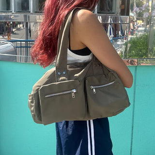 2-Pocket Big Shoulder Bag