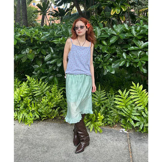 Layered ruffle skirt
