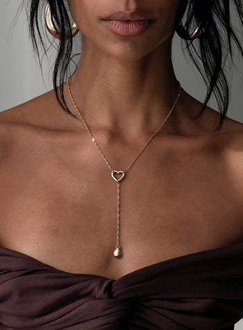 Reach Me Necklace Gold