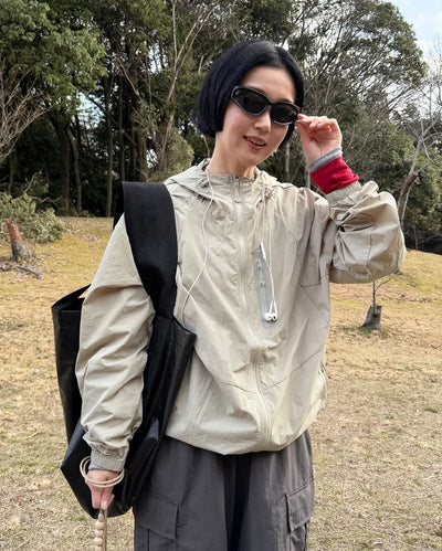 Oversized windbreaker