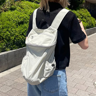 Casual zippered backpack